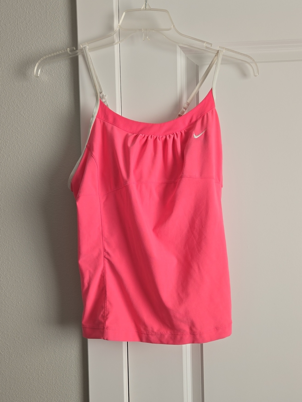 Nike Hot Pink Performance Tank with White Straps XL